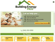 Tablet Screenshot of buildingenergypros.com